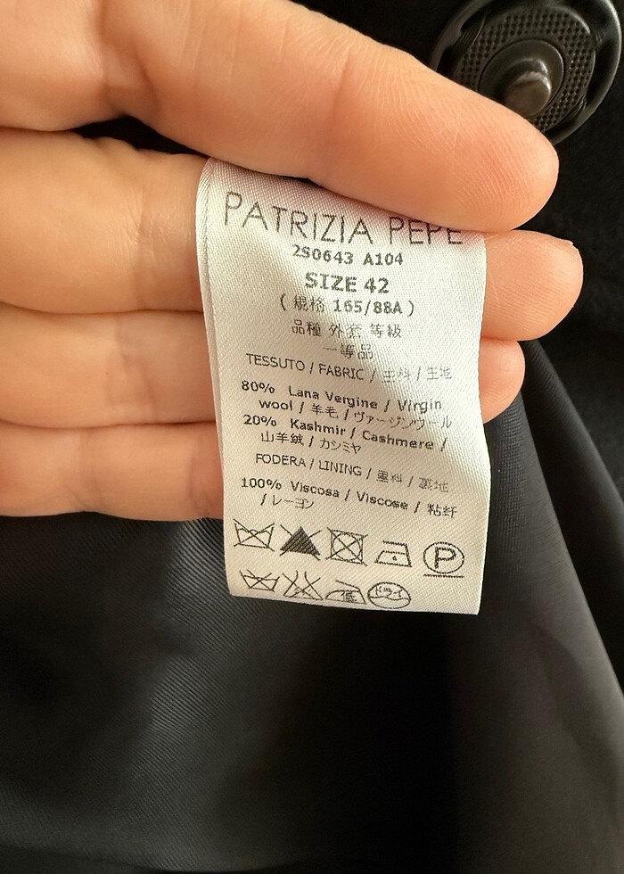 Patrizia Pepe Yün-Kaşmir Kaban - Görsel 5