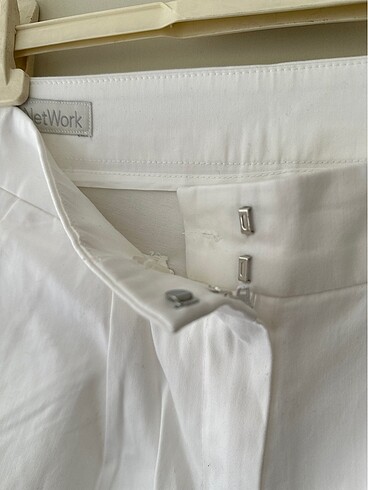 xs Beden beyaz Renk Network beyaz havuç pantolon