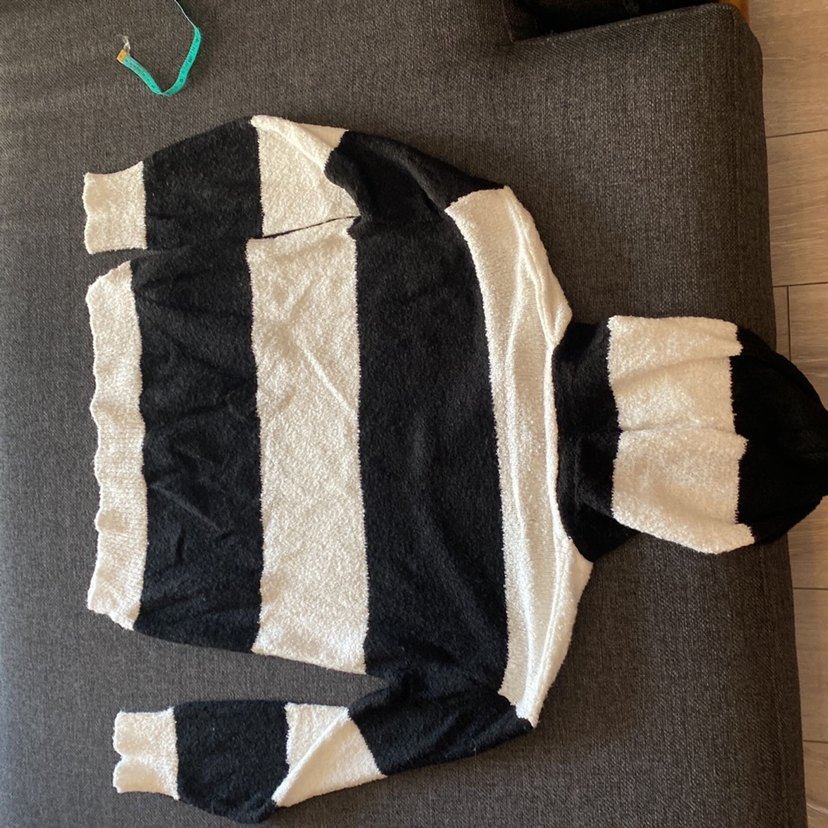 Koton Gri V Yaka Örgü Salaş Kadın Kazak - Görsel 3