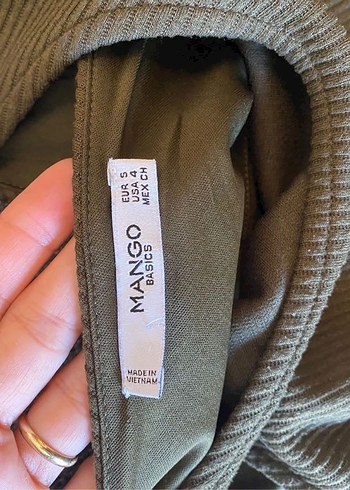 Mango sırt dekolteli elbise - Görsel 3