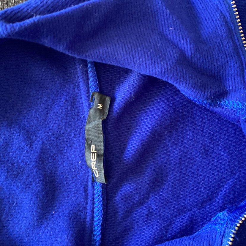 Kadın Parlak Mavi Fermuarlı Sweatshirt - Görsel 3