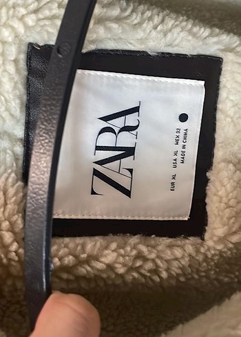 xl Beden kahverengi Renk Zara kürklü biker yelek