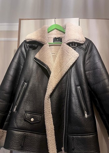 m Beden Stradivarius biker ceket mont