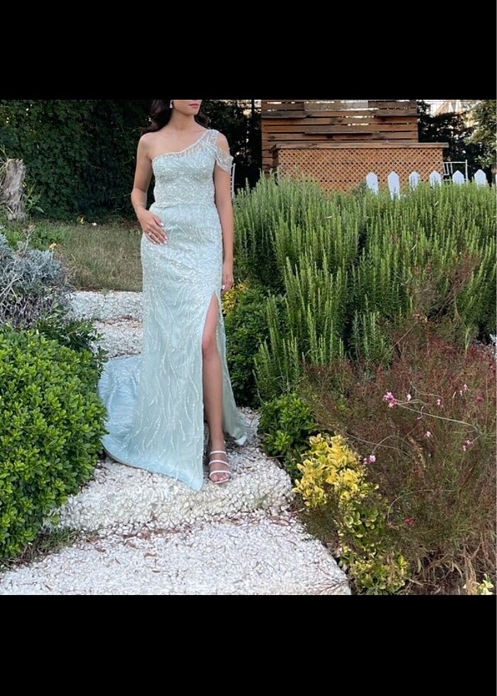 Özel dikim nişan elbisesi - Görsel 2