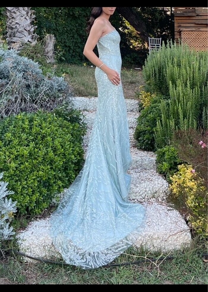 Özel dikim nişan elbisesi - Görsel 4