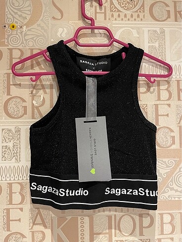 Sagaza Studio simli crop büstiyer