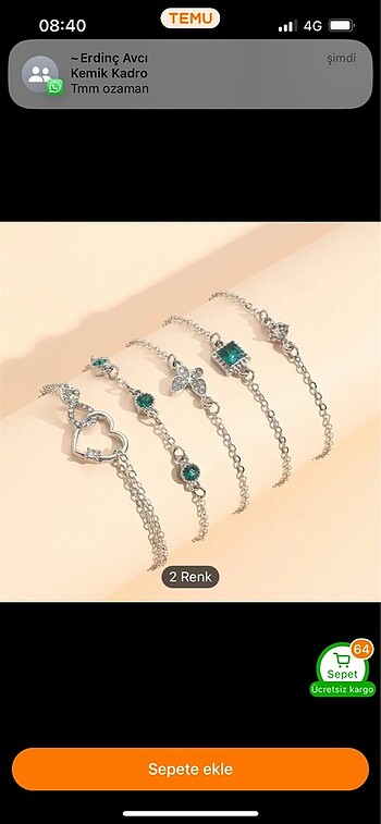 swarovski Bileklik set