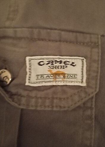 33 Beden haki Renk Camel Cargo Travel Şort