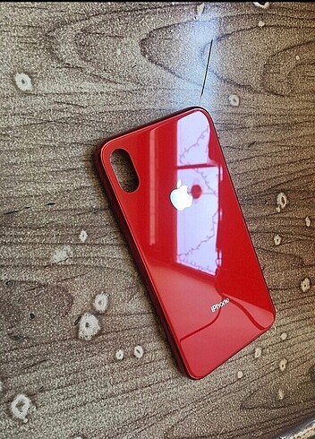 İPhone X\Xs Logolu Cam Kılıf