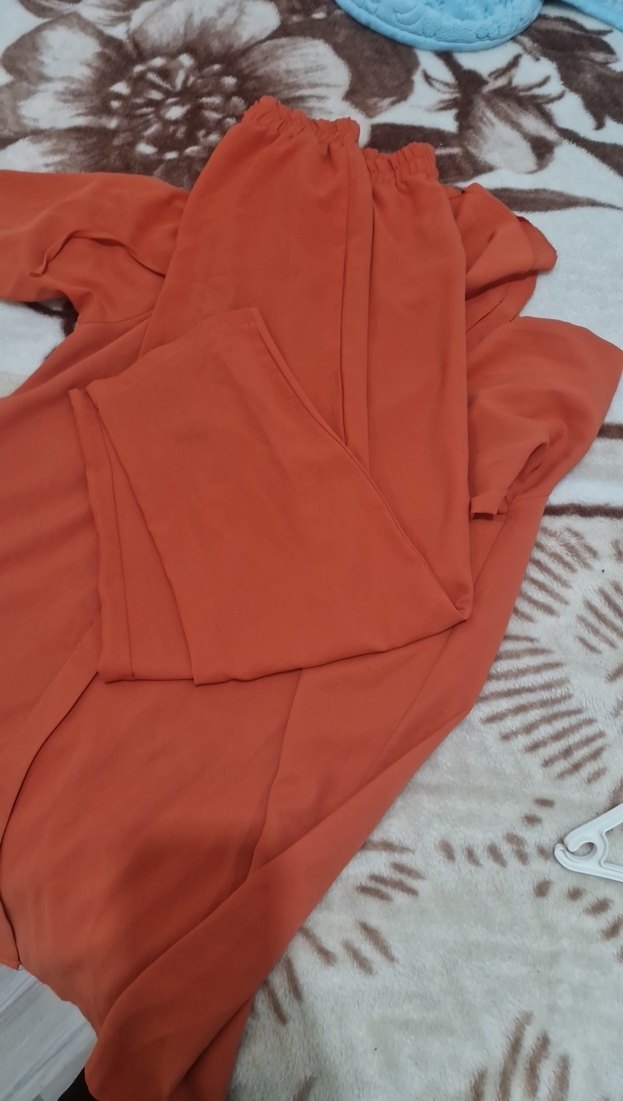 Kırmızı Uzun Kollu Hamile Bluzu - Görsel 4