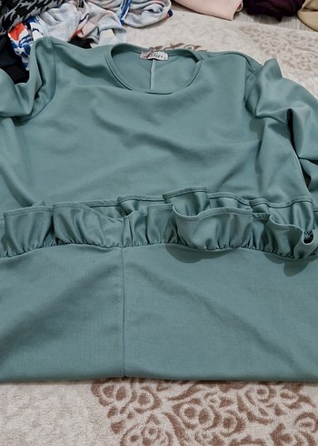 Gri Kadın Basic Sweatshirt - Görsel 3