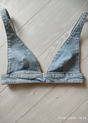 Zara Zara pastel Mavi Midi Street Wear Sütyen