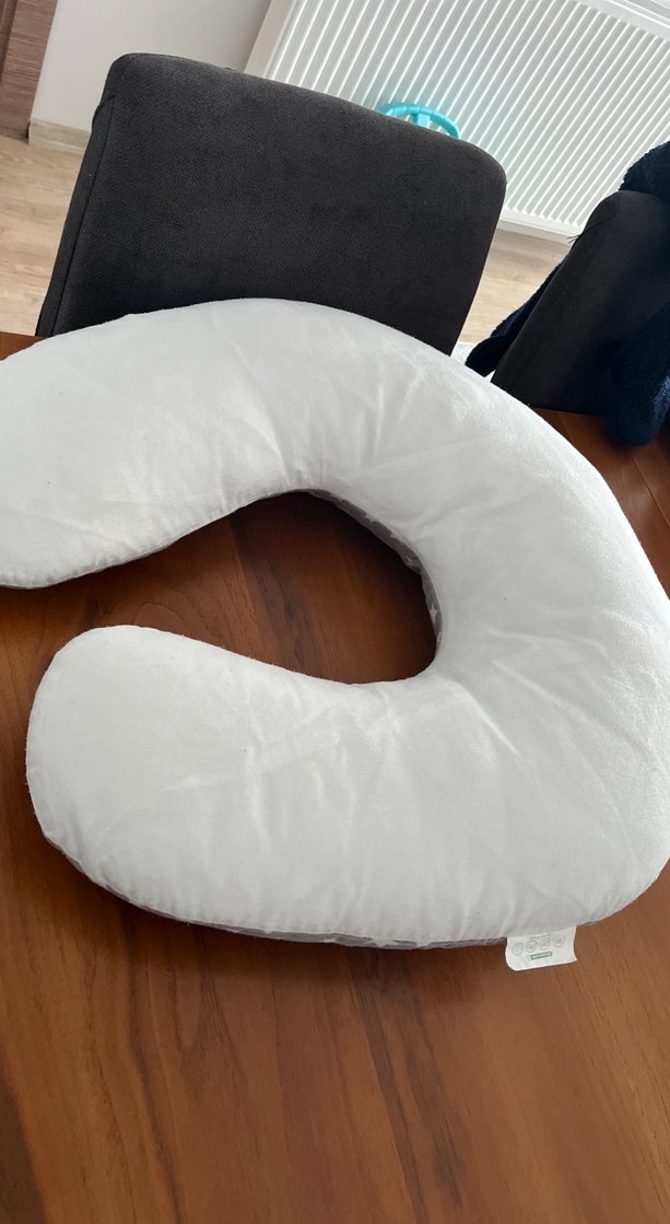 Gri Yıldız Desenli Emzirme ve Hamile Yastığı - Görsel 2