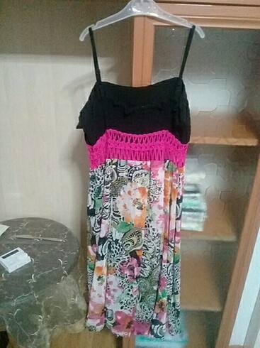 m Beden çeşitli Renk Askili elbise