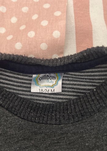 Nakışlı Triko Gri Bebek Erkek Takımı - Görsel 4