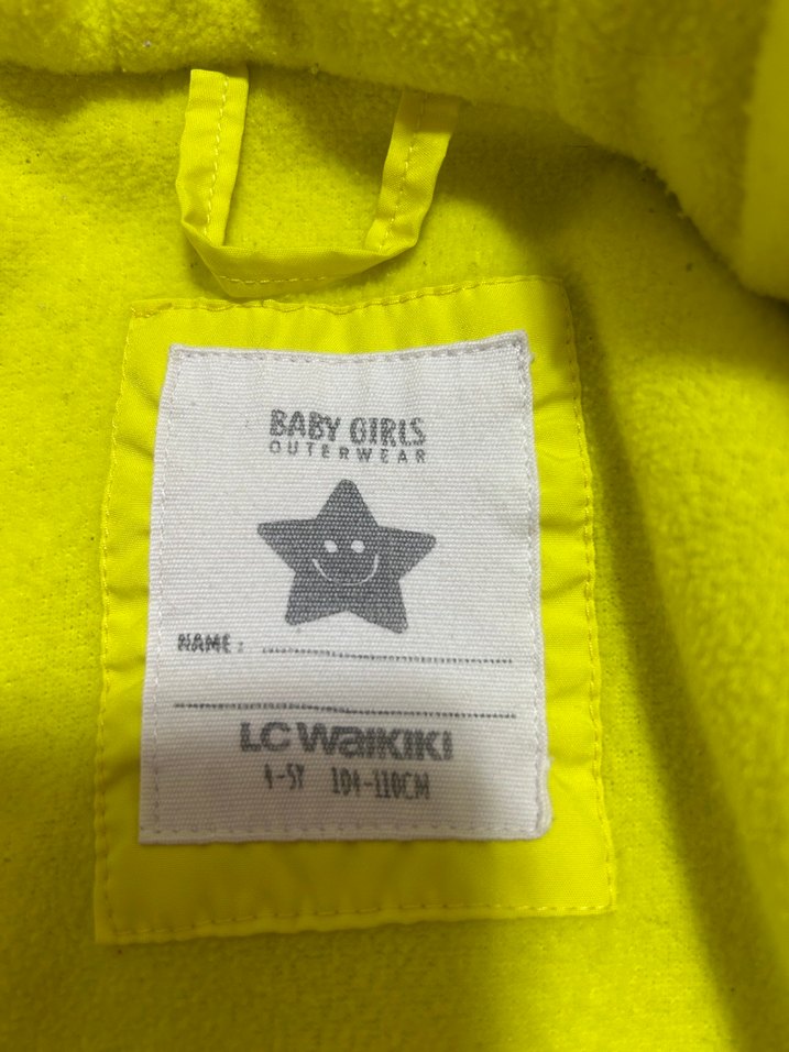 Kapüşonlu Sarı Erkek Çocuk Mont - Görsel 3