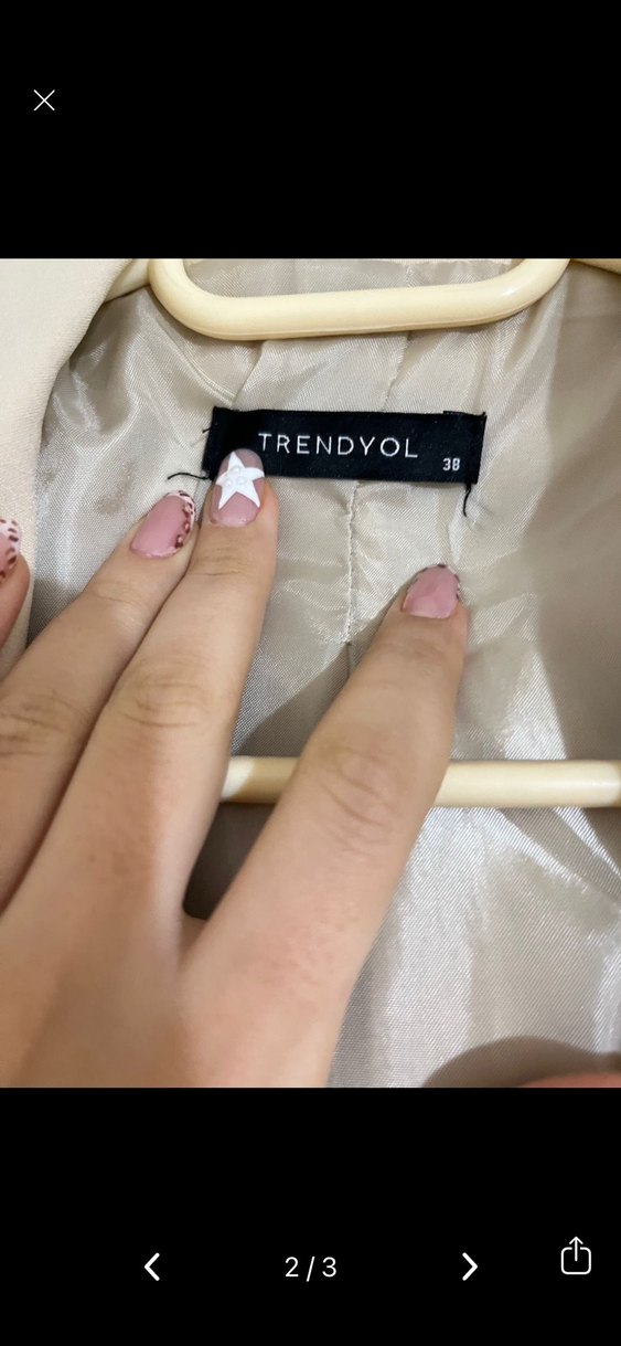 Trendyolmilla Bej Düğmeli Kadın Blazer Ceket - Görsel 2