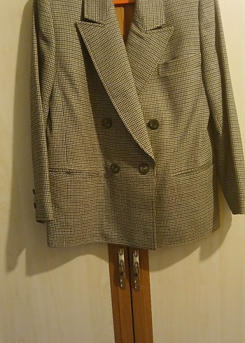 Düğmeli Bej Kadın Blazer Ceket - Görsel 2