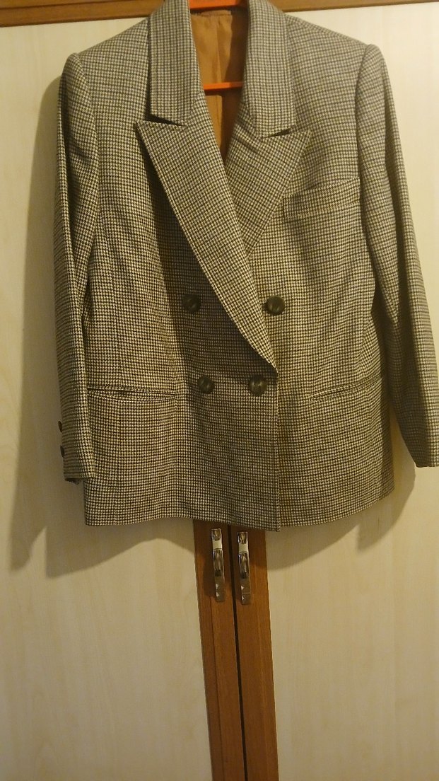 Düğmeli Bej Kadın Blazer Ceket - Görsel 2