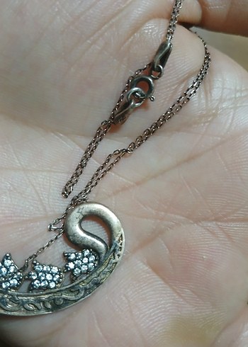 Vintage Yılan Desenli Uzun Zincirli Kadın Kolye - Görsel 3