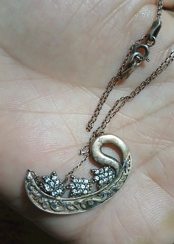 Vintage Yılan Desenli Uzun Zincirli Kadın Kolye - Görsel 4