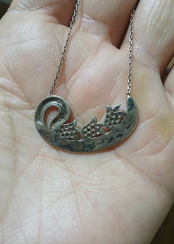 Vintage Yılan Desenli Uzun Zincirli Kadın Kolye - Görsel 2