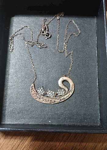 Vintage Yılan Desenli Uzun Zincirli Kadın Kolye - Görsel 5