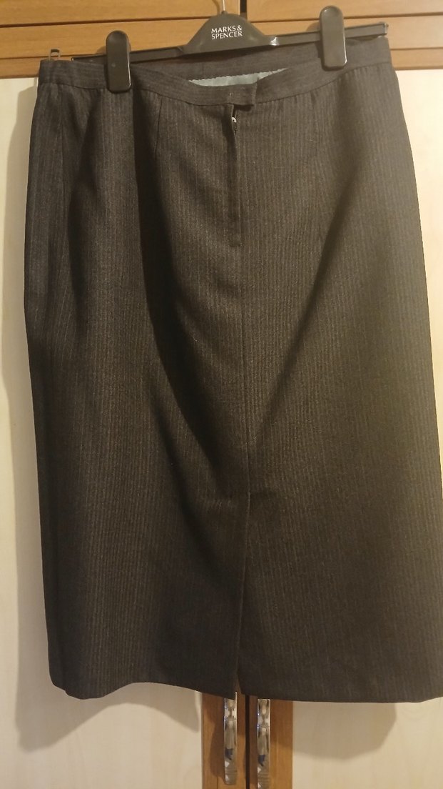 Kadın Siyah Pilili Midi Kalem Etek - Görsel 5