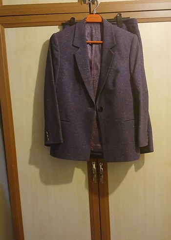 Mor  Uzun Kollu Takım Ceket - Görsel 2
