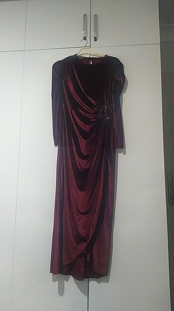 Bordo abiye kadife