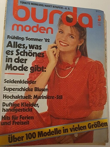 Burda Modern 1982 Mart Dikiş Dergisi