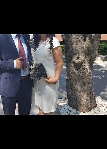 Tüzün Tüzün beyaz elbise. 38-40 ile uyumludur