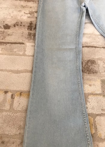 s Beden mavi Renk Düğmeli açık renk jean