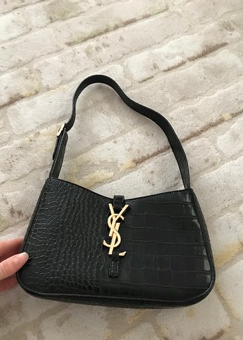  Beden Siyah Parlak Yılan Derisi Desenli Kadın Deri Çanta