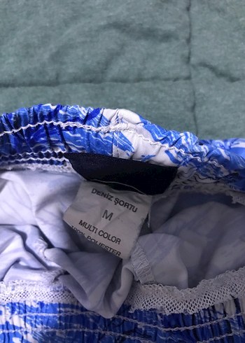 Mavi Bağcıklı Erkek Mini Mayo Şort - Görsel 3