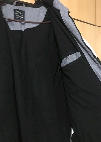 Gri Renkli Erkek Midi Boy Kapüşonlu Mont - Görsel 4