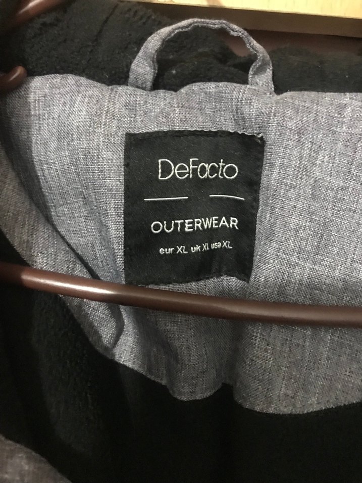 Gri Renkli Erkek Midi Boy Kapüşonlu Mont - Görsel 2