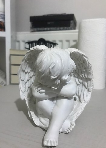 Beyaz Melek Figürlü Dekoratif Biblo - Görsel 8