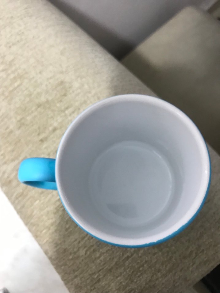 Mavi Kedi Desenli Seramik Kupa - Görsel 4