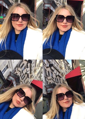 Siyah Klasik Kadın Güneş Gözlüğü - Görsel 7