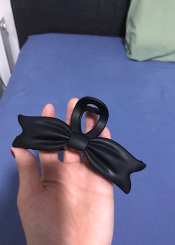 Siyah Mat Fiyonk Saç Tokası - Görsel 2