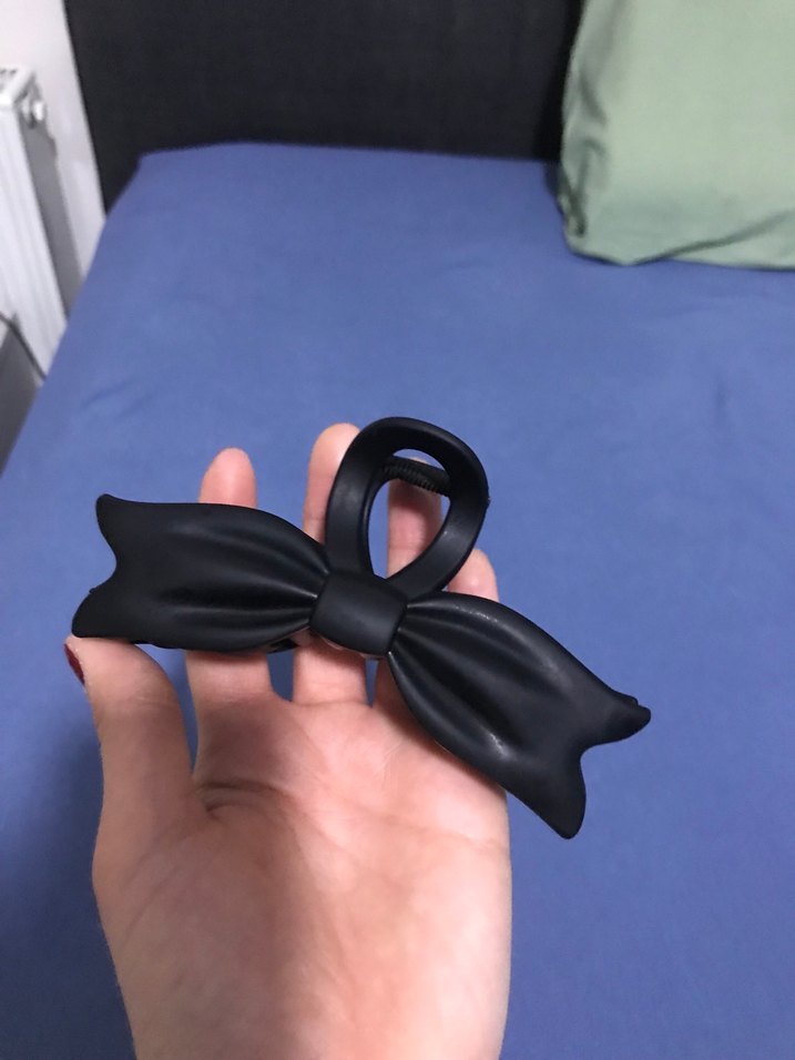 Siyah Mat Fiyonk Saç Tokası - Görsel 2