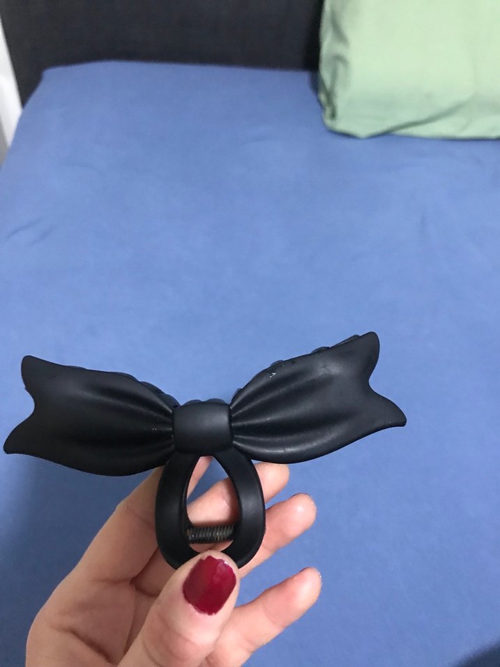 Siyah Mat Fiyonk Saç Tokası - Görsel 4