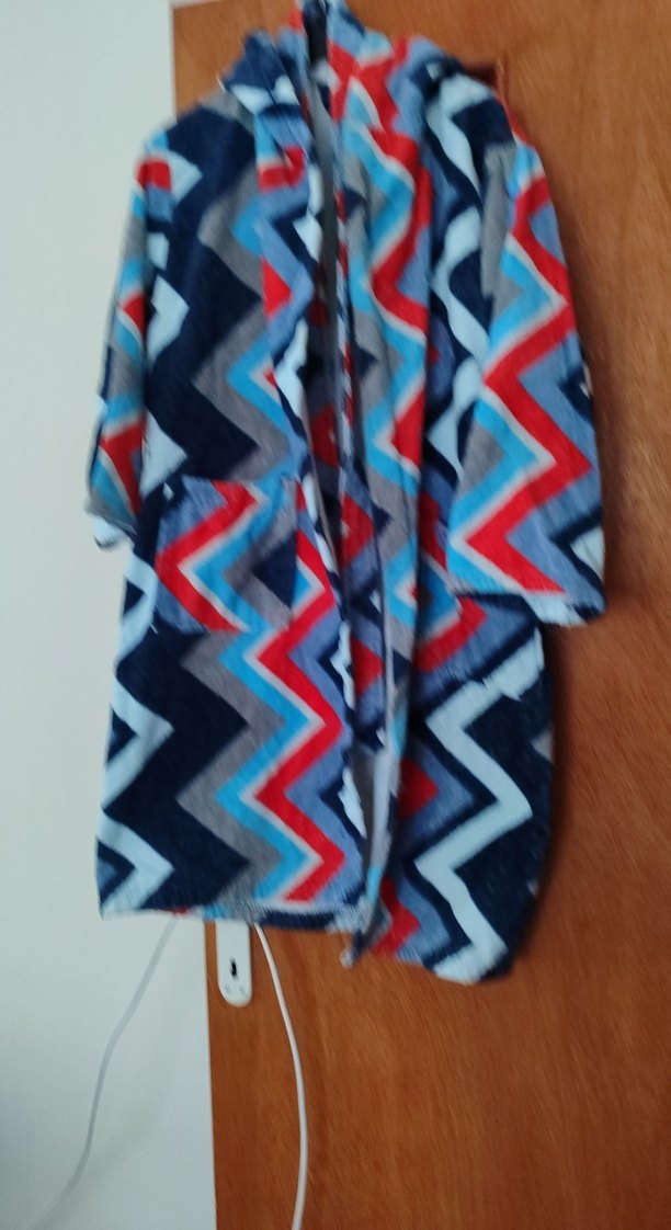 Çocuk için Çok Renkli Batik Desenli Bornoz - Görsel 2