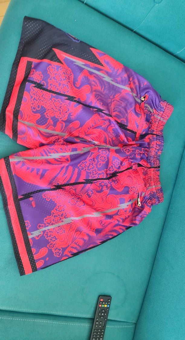 Renkli Bağlama Desenli Spor Şort - Görsel 2