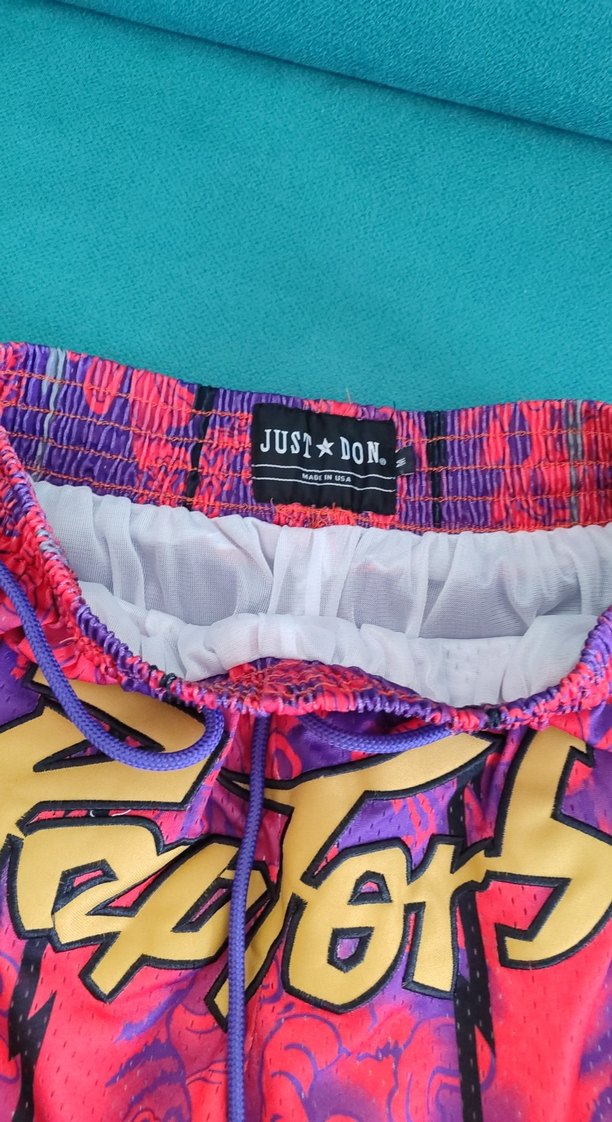 Renkli Bağlama Desenli Spor Şort - Görsel 4