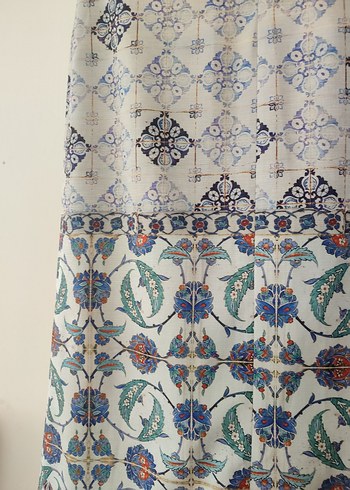 Bohem Çok Renkli Pileli Uzun Etek - Görsel 7