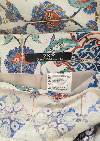 Bohem Çok Renkli Pileli Uzun Etek - Görsel 8