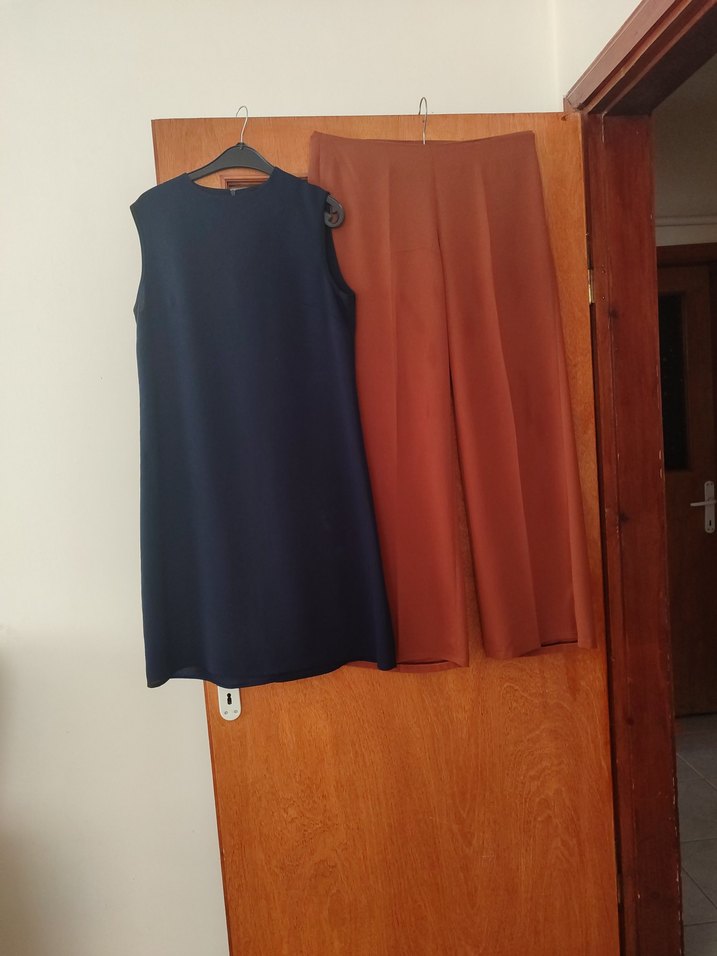 kiremit rengi içli dışlı pantolon takım - Görsel 2