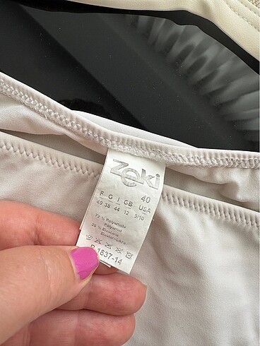 40 Beden beyaz Renk Zeki bikini takımı 40